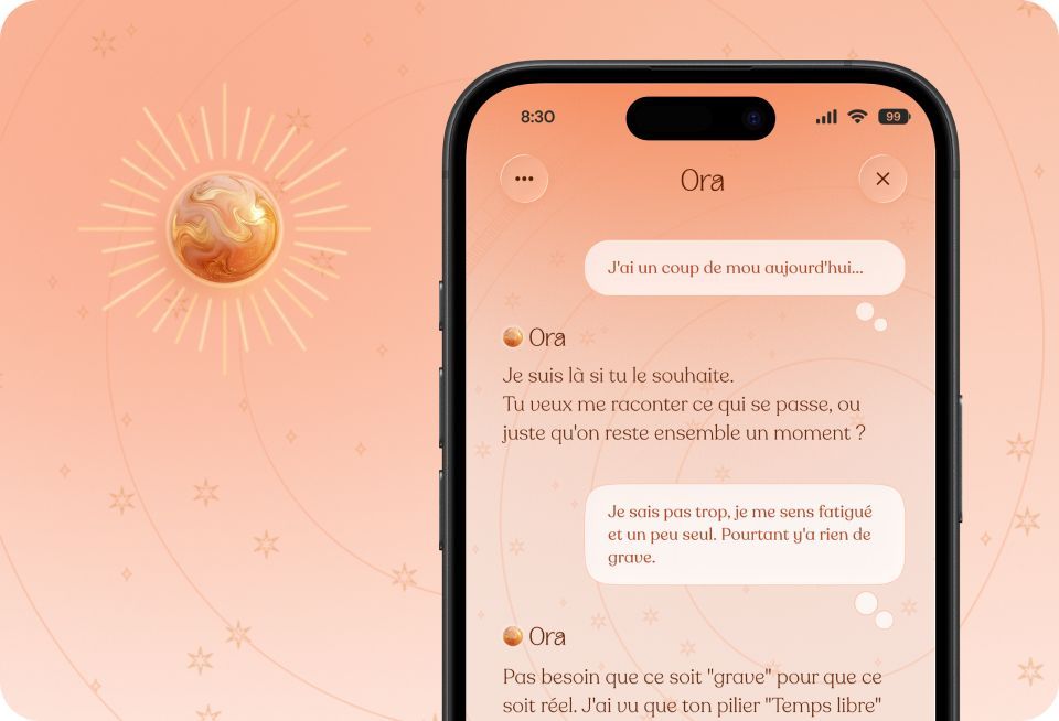 Экран беседы с Ora