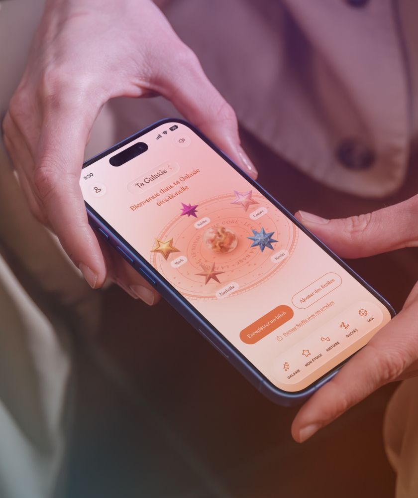 Stellia auf dem Handy